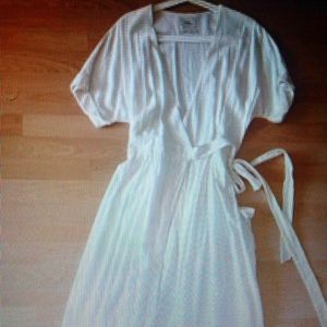 ❤WHITE URBAN OUTFITTERS  GABRIELLE LINEN DRESS